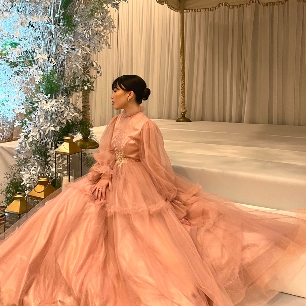 Pink princess ball gown